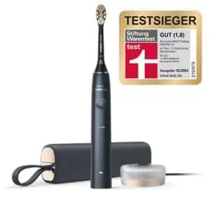 Elektrische Schallzahnbürste von Philips Sonicare, die gegen gelbe Zähne hilft.