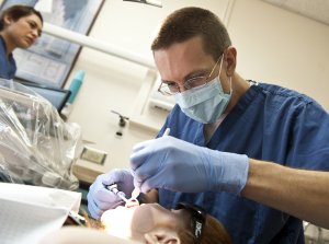 visiting the dentist