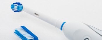 an electric and manual toothbrush