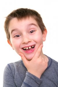 gappy teeth child