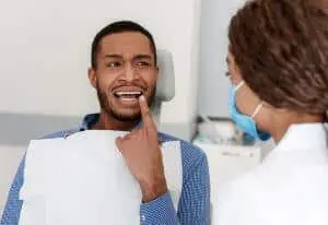 man with translucent teeth