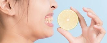 lemon teeth whitening
