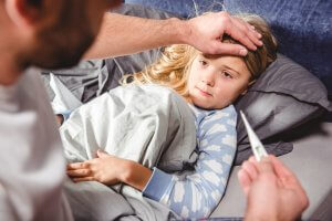 Niña con rinosinusitis