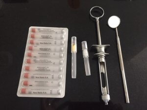 Instrumental para anestesia dental