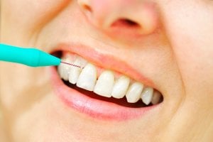 interdental between teeth brush