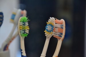 Brosses à dents usées